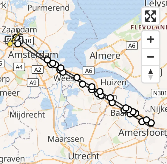 Vlucht Traumahelikopter PH-LLN van Amsterdam Heliport naar Amsterdam Heliport op zaterdag 14 september 2024 19:24