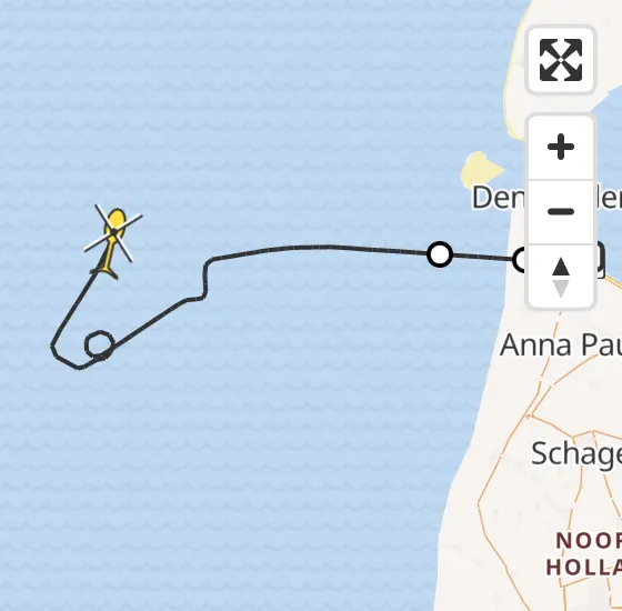 Vlucht Kustwachthelikopter PH-SAR van Vliegveld De Kooy naar  op zondag 15 september 2024 10:07