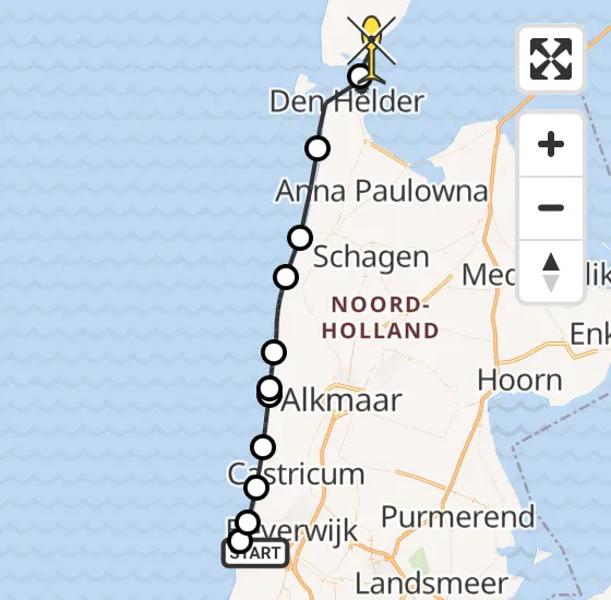 Vlucht Politiehelikopter PH-PXD van IJmuiden Heliport naar Den Hoorn op zondag 15 september 2024 10:55