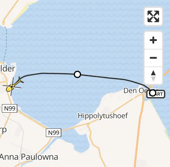 Vlucht Kustwachthelikopter PH-SAR van Wieringerwerf naar Den Helder op zondag 15 september 2024 11:38