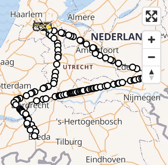 Vlucht Politiehelikopter PH-PXD van Schiphol naar Schiphol op maandag 16 september 2024 12:10