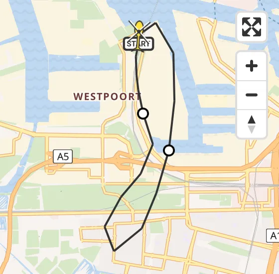 Vlucht Traumahelikopter PH-LLN van Amsterdam Heliport naar Amsterdam Heliport op dinsdag 17 september 2024 12:18