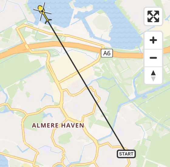 Vlucht Politiehelikopter PH-PXB van Almere naar Almere op dinsdag 17 september 2024 12:49