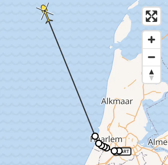 Vlucht Politiehelikopter PH-PXX van Schiphol naar  op dinsdag 17 september 2024 14:44