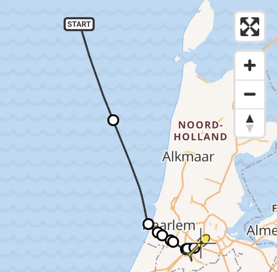 Vlucht Politiehelikopter PH-PXX van  naar Schiphol op dinsdag 17 september 2024 15:57