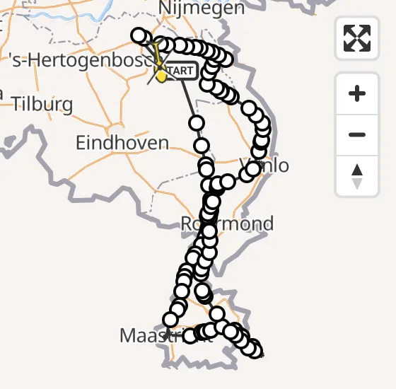 Vlucht Politiehelikopter PH-PXA van Wilbertoord naar Zeeland op dinsdag 17 september 2024 17:43