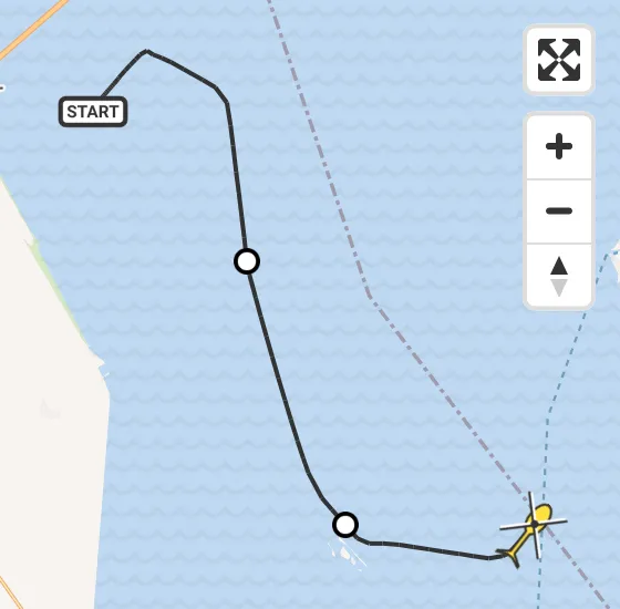 Vlucht Kustwachthelikopter PH-SAR van Wieringerwerf naar Enkhuizen op dinsdag 17 september 2024 20:31