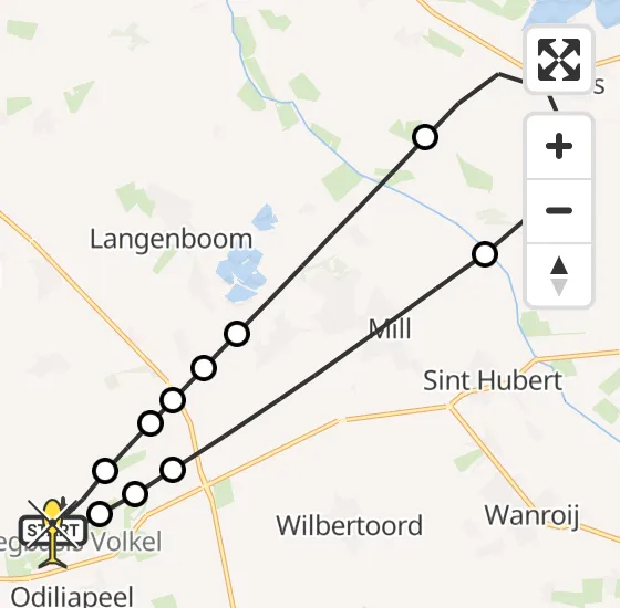 Vlucht Traumahelikopter PH-DOC van Vliegbasis Volkel naar Vliegbasis Volkel op dinsdag 17 september 2024 21:36