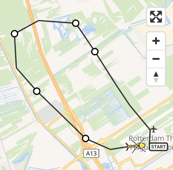 Vlucht Traumahelikopter PH-MAA van Rotterdam The Hague Airport naar Rotterdam The Hague Airport op woensdag 18 september 2024 9:33