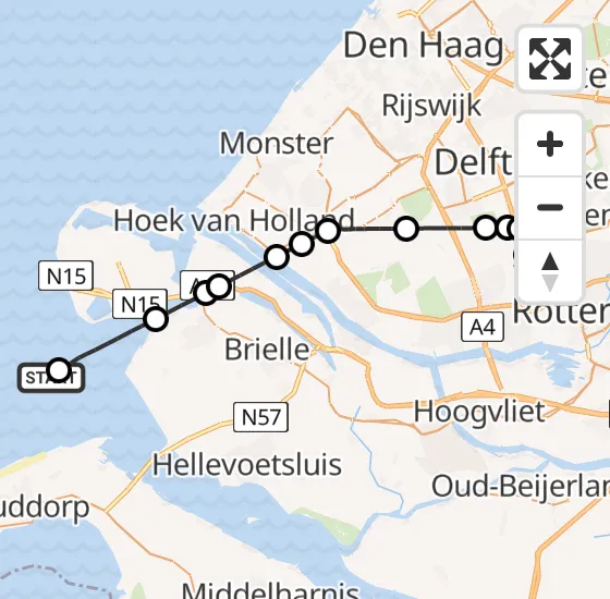 Vlucht Kustwachthelikopter PH-NCG van  naar Rotterdam The Hague Airport op woensdag 18 september 2024 10:48