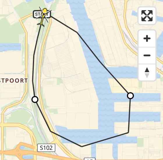 Vlucht Traumahelikopter PH-LLN van Amsterdam Heliport naar Amsterdam Heliport op woensdag 18 september 2024 14:36