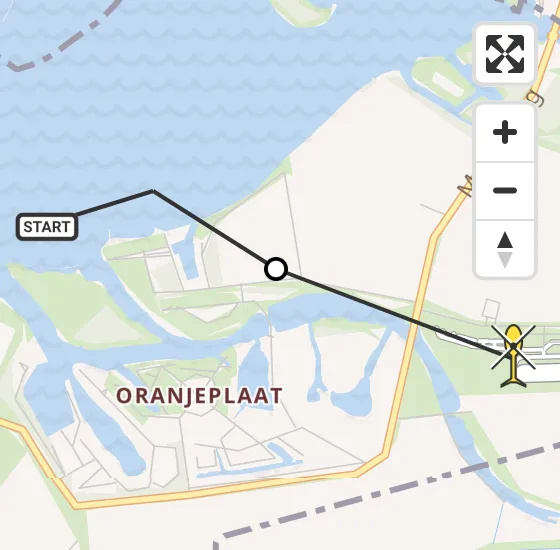 Vlucht Kustwachthelikopter PH-NCG van Arnemuiden naar Vliegveld Midden-Zeeland op woensdag 18 september 2024 14:50