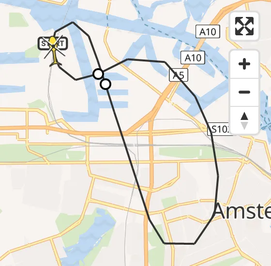 Vlucht Traumahelikopter PH-LLN van Amsterdam Heliport naar Amsterdam Heliport op vrijdag 20 september 2024 22:40