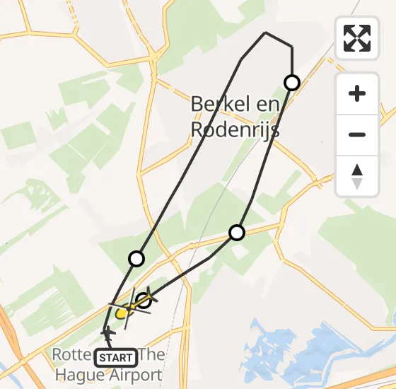 Vlucht Traumahelikopter PH-MAA van Rotterdam The Hague Airport naar Rotterdam The Hague Airport op zaterdag 21 september 2024 3:12