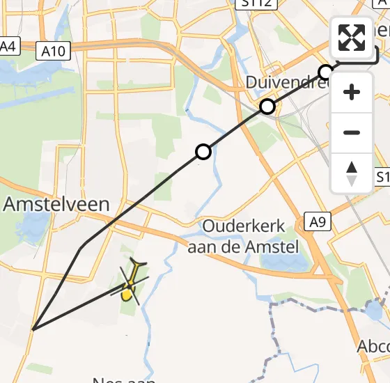 Vlucht Politiehelikopter PH-PXE van Diemen naar Amstelveen op zaterdag 21 september 2024 13:39