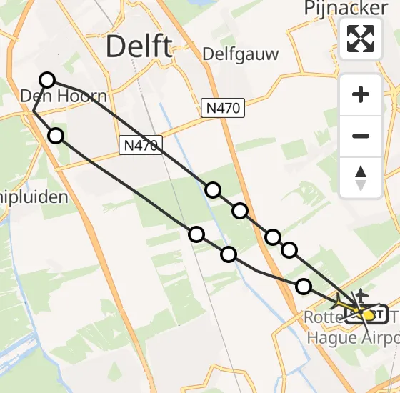 Vlucht Traumahelikopter PH-MAA van Rotterdam The Hague Airport naar Rotterdam The Hague Airport op zondag 22 september 2024 8:15