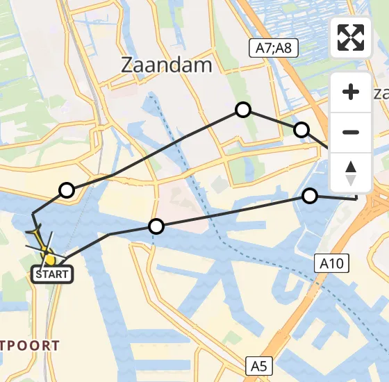 Vlucht Traumahelikopter PH-LLN van Amsterdam Heliport naar Amsterdam Heliport op zondag 22 september 2024 11:18