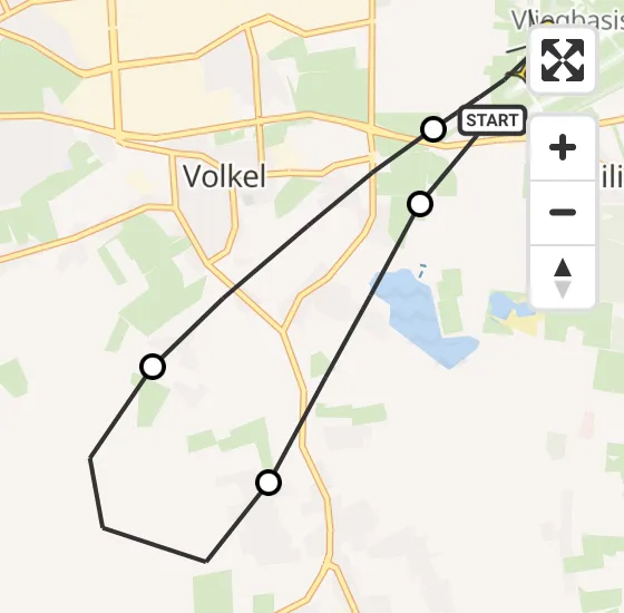 Vlucht Traumahelikopter PH-DOC van Vliegbasis Volkel naar Vliegbasis Volkel op zondag 22 september 2024 12:47