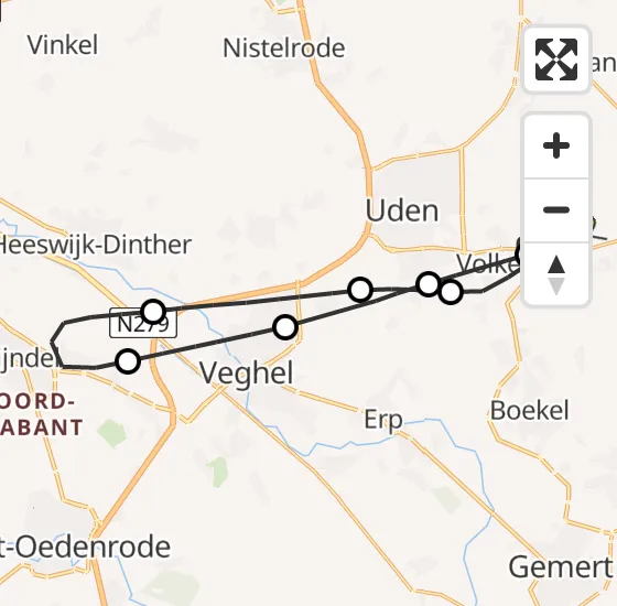 Vlucht Traumahelikopter PH-DOC van Vliegbasis Volkel naar Vliegbasis Volkel op zondag 22 september 2024 13:05