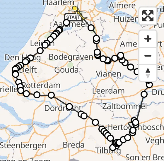 Vlucht Politiehelikopter PH-PXE van Luchthaven Schiphol naar Amstelveen op zondag 22 september 2024 15:23