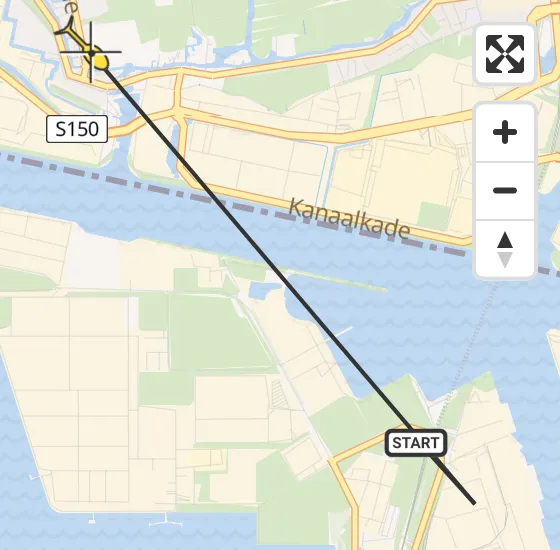 Vlucht Traumahelikopter PH-LLN van Amsterdam Heliport naar Westzaan op zondag 22 september 2024 17:56