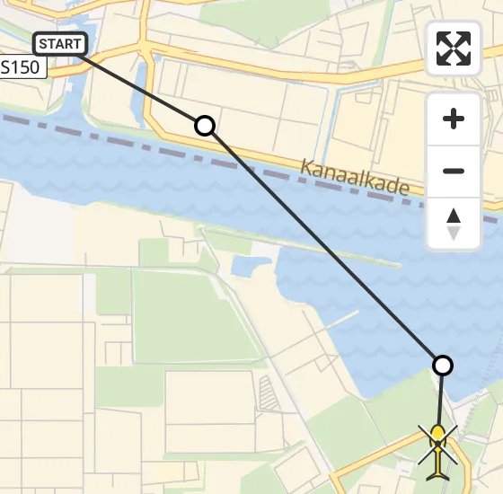 Vlucht Traumahelikopter PH-LLN van Westzaan naar Amsterdam Heliport op zondag 22 september 2024 18:18