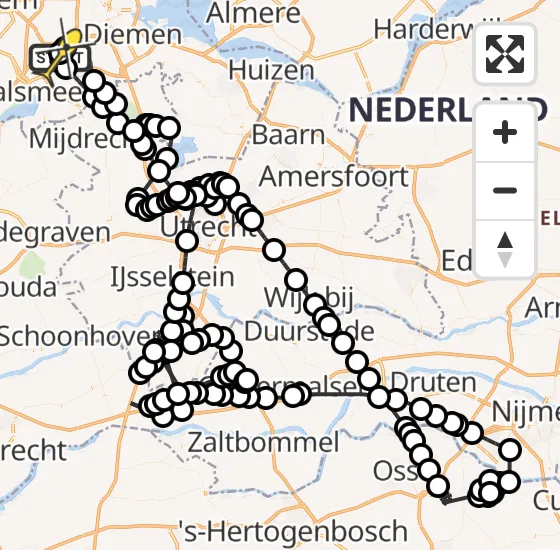 Vlucht Politiehelikopter PH-PXX van Schiphol naar Schiphol op zondag 22 september 2024 19:49