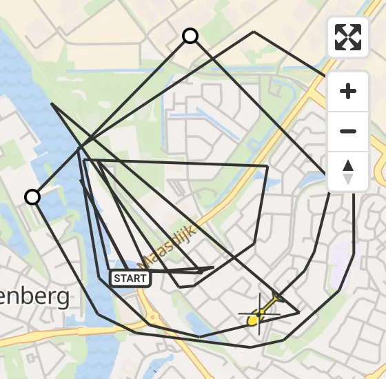 Vlucht Politiehelikopter PH-PXA van Raamsdonksveer naar Raamsdonksveer op dinsdag 24 september 2024 9:16