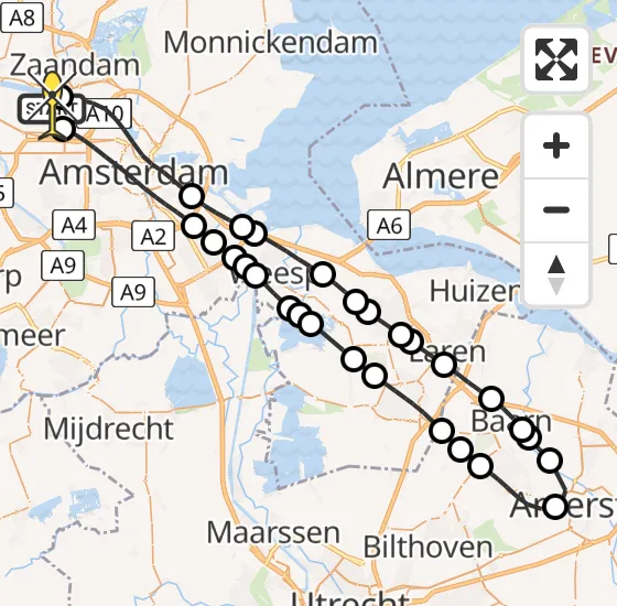 Vlucht Traumahelikopter PH-LLN van Amsterdam Heliport naar Amsterdam Heliport op dinsdag 24 september 2024 10:06