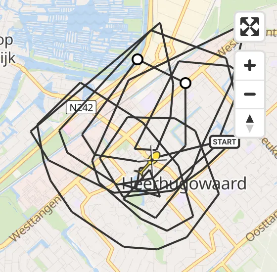 Vlucht Politiehelikopter PH-PXB van Heerhugowaard naar Heerhugowaard op woensdag 25 september 2024 10:06