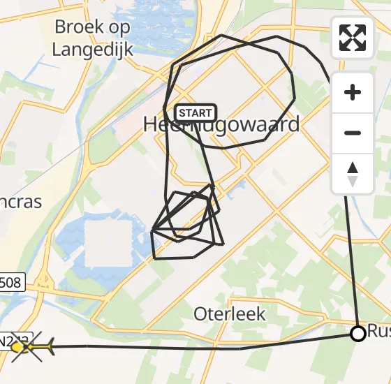 Vlucht Politiehelikopter PH-PXB van Heerhugowaard naar Stompetoren op woensdag 25 september 2024 10:25