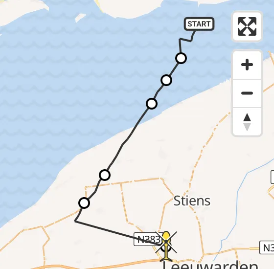 Vlucht Ambulancehelikopter PH-OOP van Nes naar Marsum op donderdag 26 september 2024 5:27