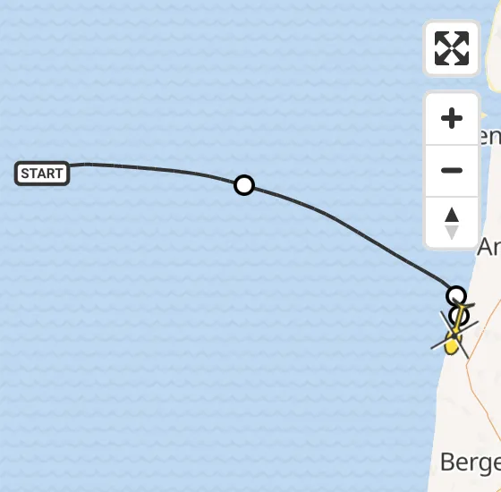 Vlucht Kustwachthelikopter PH-SAR van  naar Petten op donderdag 26 september 2024 9:48