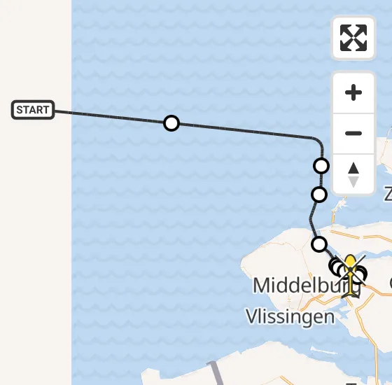 Vlucht Kustwachthelikopter PH-NCG van  naar Vliegveld Midden-Zeeland op donderdag 26 september 2024 11:02