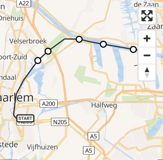 Vlucht Traumahelikopter PH-LLN van Haarlem naar Amsterdam Heliport op donderdag 26 september 2024 18:40