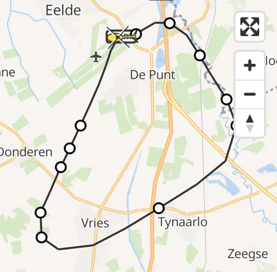 Vlucht Traumahelikopter PH-TTR van Groningen Airport Eelde naar Groningen Airport Eelde op vrijdag 27 september 2024 8:41