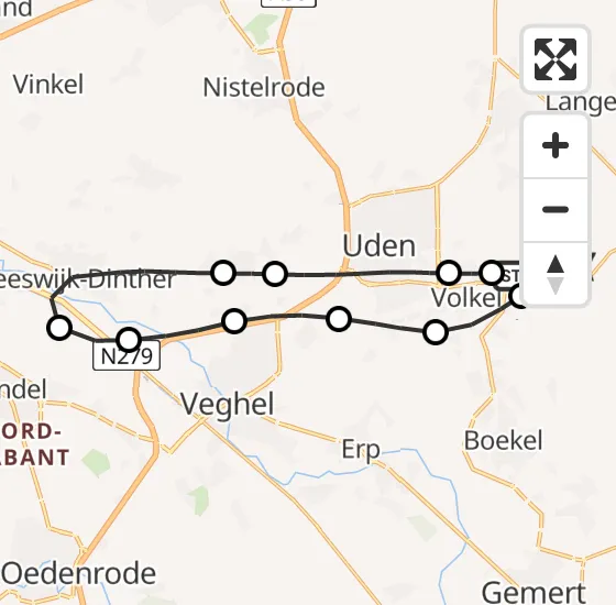 Vlucht Traumahelikopter PH-DOC van Vliegbasis Volkel naar Vliegbasis Volkel op vrijdag 27 september 2024 19:17