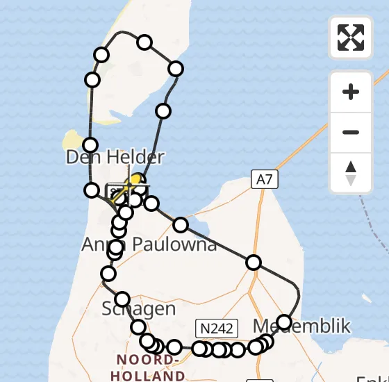 Vlucht Kustwachthelikopter PH-SAR van Vliegveld De Kooy naar Vliegveld De Kooy op vrijdag 27 september 2024 20:01