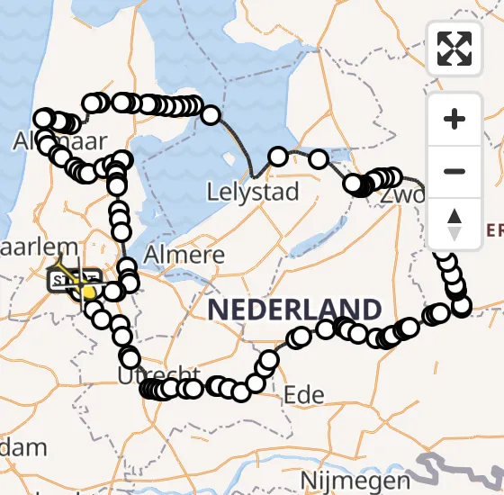 Vlucht Politiehelikopter PH-PXX van Schiphol naar Schiphol op zaterdag 28 september 2024 9:01