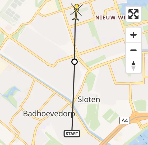 Vlucht Politiehelikopter PH-PXA van Badhoevedorp naar Amsterdam op zaterdag 28 september 2024 15:34