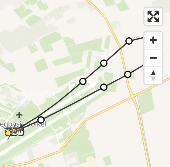 Vlucht Traumahelikopter PH-DOC van Vliegbasis Volkel naar Vliegbasis Volkel op zaterdag 28 september 2024 22:52