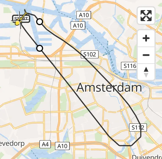 Vlucht Traumahelikopter PH-LLN van Amsterdam Heliport naar Amsterdam Heliport op zondag 29 september 2024 2:39