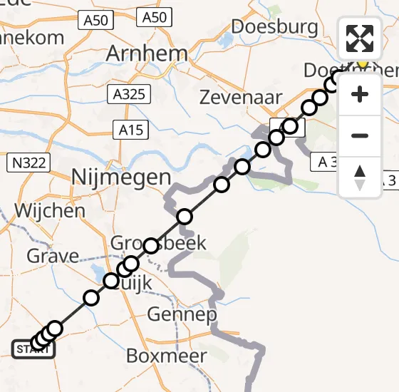 Vlucht Traumahelikopter PH-DOC van Vliegbasis Volkel naar Zelhem op zondag 29 september 2024 6:51