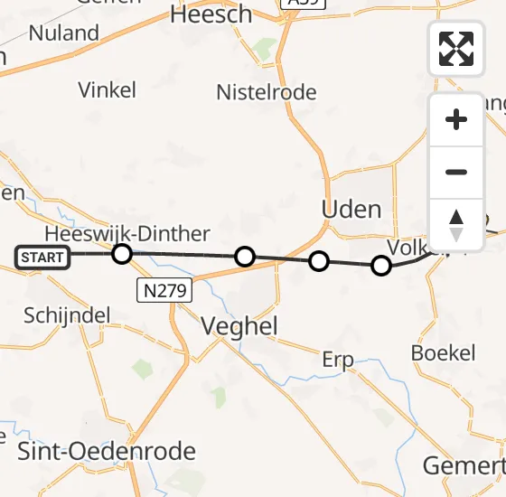 Vlucht Traumahelikopter PH-DOC van Schijndel naar Vliegbasis Volkel op zondag 29 september 2024 16:46