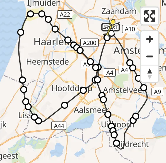 Vlucht Traumahelikopter PH-LLN van Amsterdam Heliport naar Amsterdam Heliport op zondag 29 september 2024 20:52