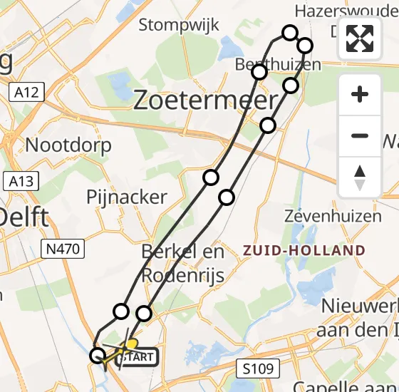 Vlucht Traumahelikopter PH-HVB van Rotterdam The Hague Airport naar Rotterdam The Hague Airport op maandag 30 september 2024 1:56