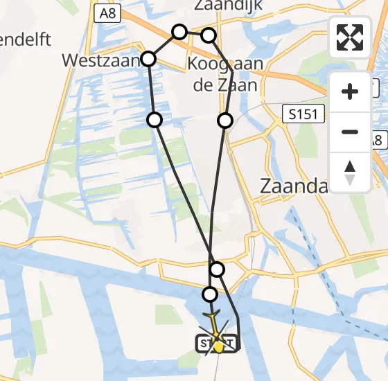 Vlucht Traumahelikopter PH-LLN van Amsterdam Heliport naar Amsterdam Heliport op maandag 30 september 2024 11:28