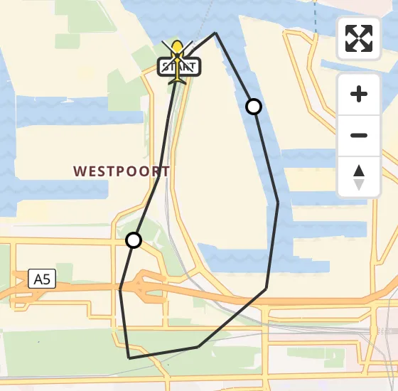 Vlucht Traumahelikopter PH-LLN van Amsterdam Heliport naar Amsterdam Heliport op dinsdag 1 oktober 2024 7:41