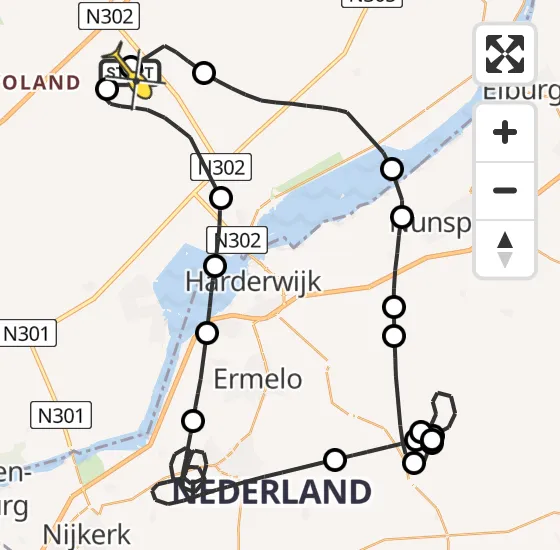 Vlucht Traumahelikopter PH-MAA van Lelystad Airport naar Lelystad Airport op dinsdag 1 oktober 2024 19:18