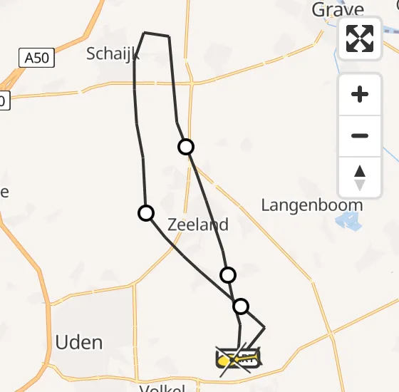 Vlucht Traumahelikopter PH-DOC van Vliegbasis Volkel naar Vliegbasis Volkel op woensdag 2 oktober 2024 8:31